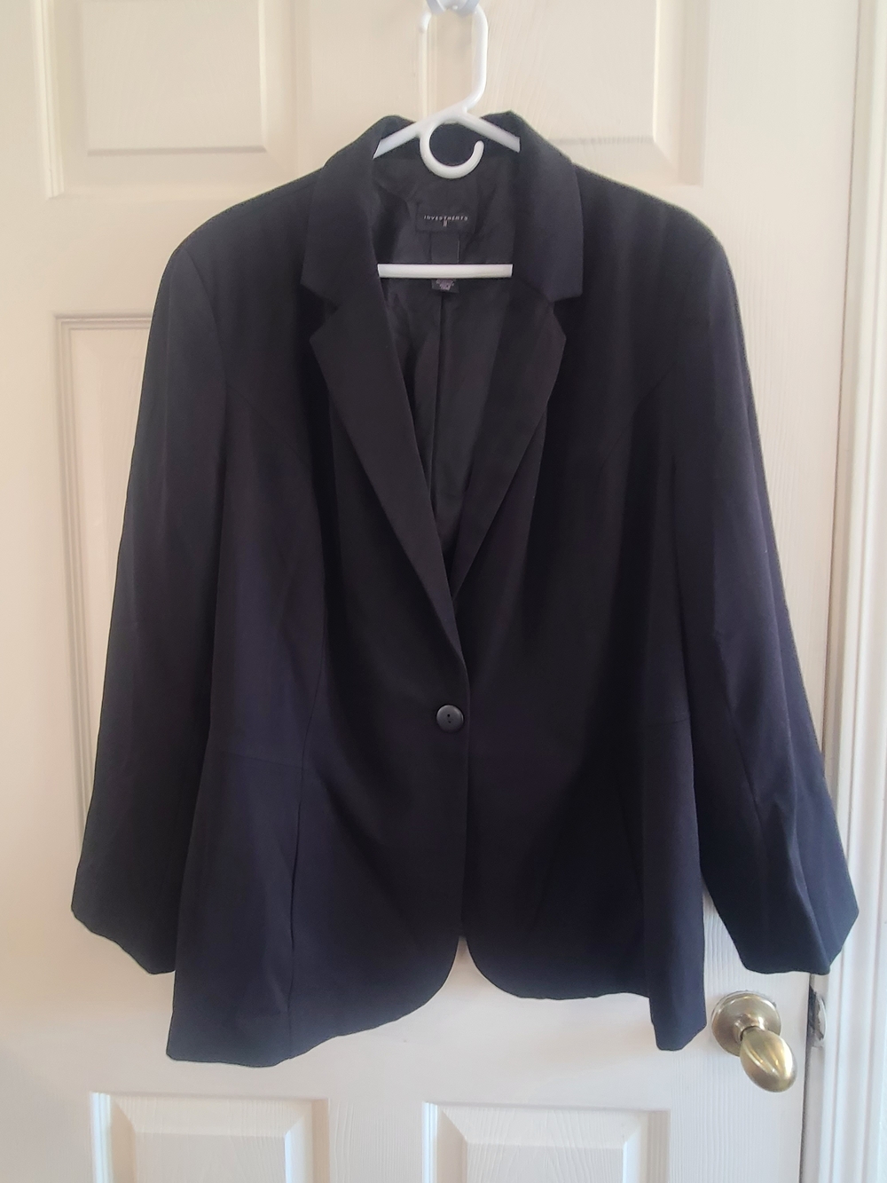 Investments Black Single-Button Blazer